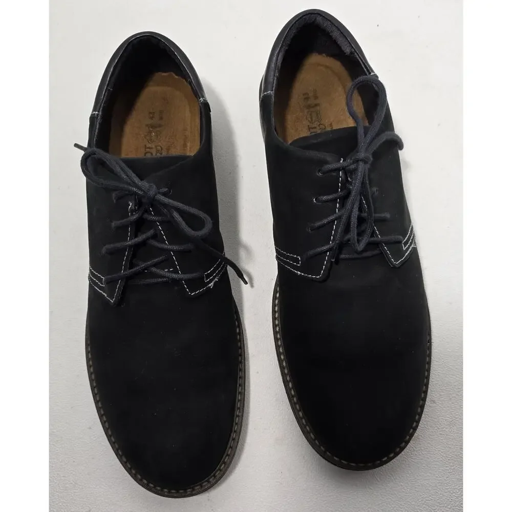 Naot Chief Oxford Shoes Black Nubuck Leather Mens 9.5/10 EU 43 Business Casual